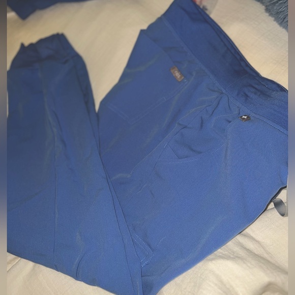 Figs Pants & Jumpsuits Figs Petite Zamora Ceil Blue Joggers Not